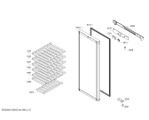Схема №1 KSW26V80TI с изображением Дверь для холодильной камеры Bosch 00712930