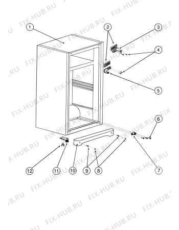 Схема №1 MT08T (F079567) с изображением Всякое для холодильной камеры Indesit C00292347
