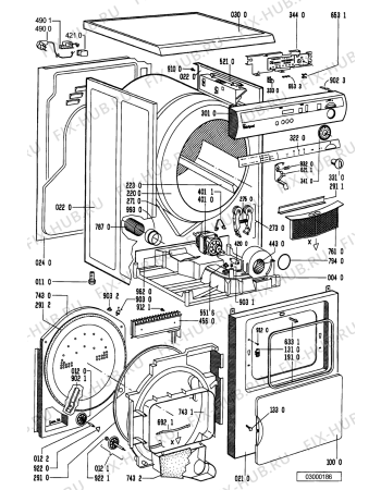 Схема №1 AWZ 1350 с изображением Обшивка для электросушки Whirlpool 481245219696