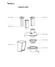 Схема №1 JU500160/A90 с изображением Контейнер для электросоковыжималки Moulinex SS-192329