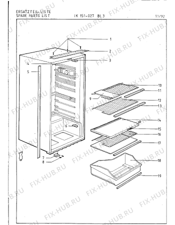 Взрыв-схема холодильника Gaggenau IK151027/1 - Схема узла 05