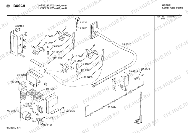 Схема №1 HGS622AII с изображением Панель для электропечи Bosch 00287004