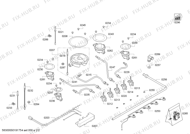 Схема №1 PPQ716B21A ENC.PPQ716B21A 4G+1W BO T70F 2011 с изображением Варочная панель для плиты (духовки) Bosch 00689217