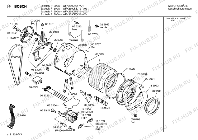 Схема №1 WFK2280GB Exclusiv F1100 с изображением Вкладыш в панель для стиралки Bosch 00261051