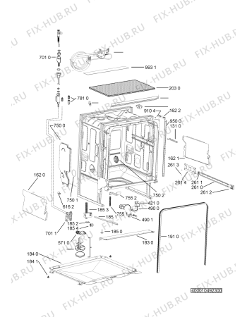 Схема №2 GSFS 3000 WS с изображением Форсунка для посудомойки Whirlpool 481072627001