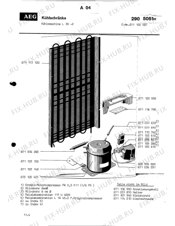 Взрыв-схема холодильника Aeg SANTO 251 ED - Схема узла Section3
