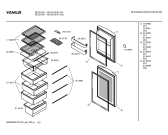 Схема №1 BCD212KH BCD212K с изображением Дверь морозильной камеры для холодильника Bosch 00234840