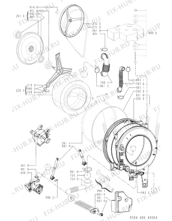 Схема №2 PDT 1012 с изображением Обшивка для стиральной машины Whirlpool 481245213631