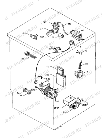 Взрыв-схема стиральной машины Zanussi FL1204H - Схема узла Electrical equipment