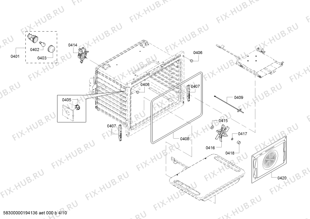 Схема №1 HGIP054UC Bosch с изображением Поджиг для плиты (духовки) Bosch 00755058