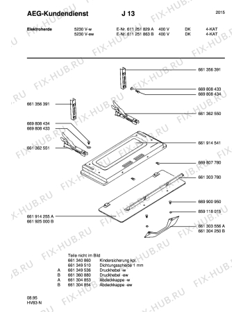 Взрыв-схема плиты (духовки) Aeg 5230V-W DK - Схема узла Section7