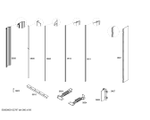 Схема №1 B24IR70NSP с изображением Стеклопанель для холодильника Bosch 00478004