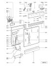 Схема №1 ADG 6557 WHM с изображением Панель для электропосудомоечной машины Whirlpool 481245373326
