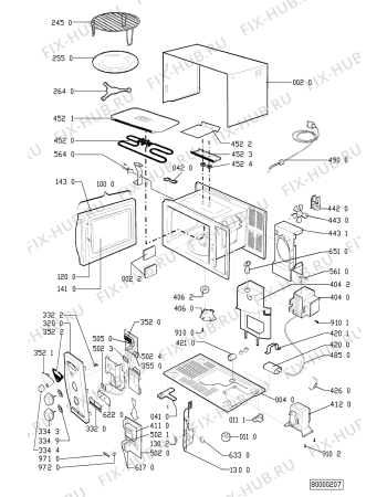 Схема №1 AVM 414 WH с изображением Другое для свч печи Whirlpool 481945058258