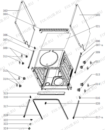 Взрыв-схема посудомоечной машины Gorenje GU64315XS (498236, E5-Gorenje9#-BI) - Схема узла 03