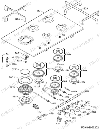 Схема №1 EGS7658SOX с изображением Шланг для электропечи Aeg 3541899013