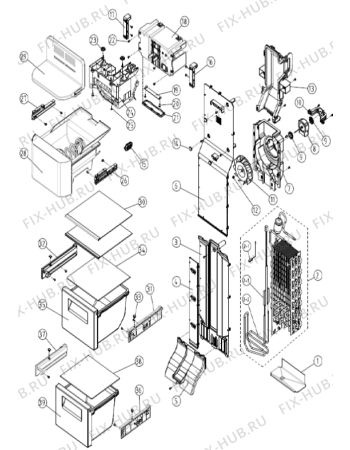 Взрыв-схема холодильника Gorenje FCNB520IN (657683, HZLF57966) - Схема узла 03