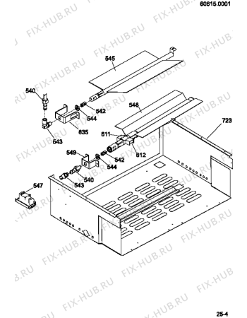 Схема №3 MG21RBK (F029244) с изображением Теплозащита для плиты (духовки) Indesit C00145623