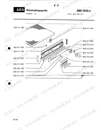 Схема №1 LAVLE с изображением Другое для посудомойки Aeg 8996454169302