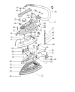 Схема №2 STIRELLA 305 MA с изображением Крышка для электроутюга DELONGHI SC24050016