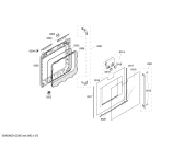 Схема №1 BO271110 с изображением Внешняя дверь для плиты (духовки) Bosch 00478221