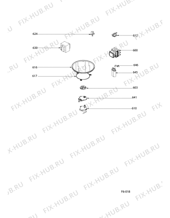 Взрыв-схема плиты (духовки) Hotpoint-Ariston MWHA424AX (F058852) - Схема узла