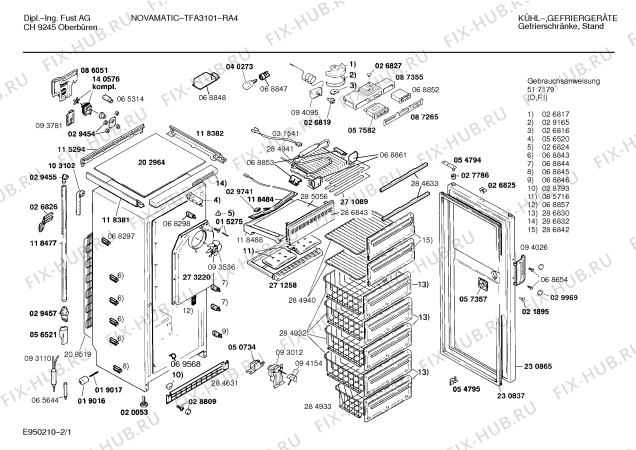 Схема №1 GSUFUS1CH с изображением Панель для холодильной камеры Bosch 00286832