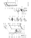 Схема №1 AFG 831/1 NF с изображением Часть корпуса для холодильника Whirlpool 480132100999