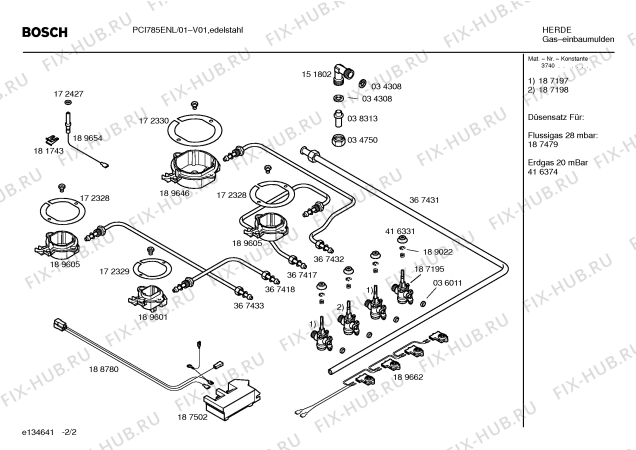 Взрыв-схема плиты (духовки) Bosch PCI785ENL Bosch - Схема узла 02