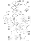 Схема №1 AWE 6212 с изображением Клавиша для стиралки Whirlpool 481010594343