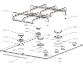 Схема №1 GK764ONYA1E/P2 (272576) с изображением Поверхность для плиты (духовки) Gorenje 272685