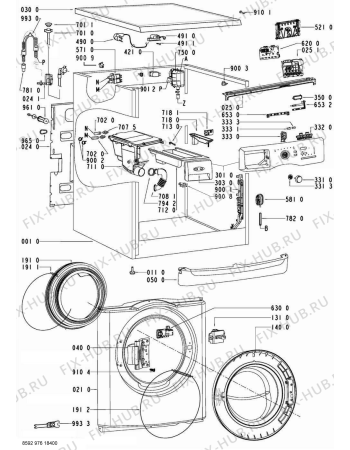 Схема №1 AWOE 8348 с изображением Декоративная панель для стиралки Whirlpool 480111103412