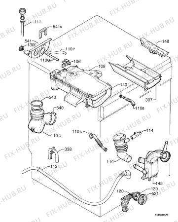 Взрыв-схема стиральной машины Kuppersbusch IW1409.1W - Схема узла Hydraulic System 272