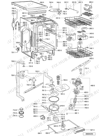 Схема №1 ADP 6940 IXM с изображением Труба для посудомойки Whirlpool 481253029385