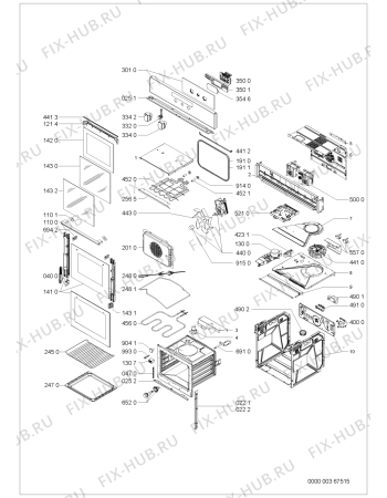 Схема №1 AKZ210/IX с изображением Панель для электропечи Whirlpool 481245249878