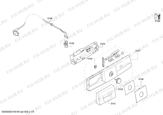 Схема №1 WT44E372DN с изображением Вкладыш для электросушки Siemens 00621421