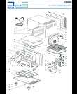 Схема №1 EO3275 с изображением Вноска для плиты (духовки) DELONGHI 5911810561