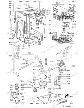 Схема №1 ADG 6450 IX с изображением Панель для электропосудомоечной машины Whirlpool 481245371479
