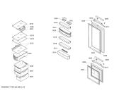 Схема №1 K9614X6 с изображением Дверь для холодильника Bosch 00244171