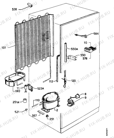 Взрыв-схема холодильника Zanussi ZFC18/9SRD - Схема узла Functional parts