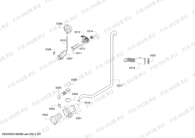 Схема №1 WP07R154HK iQ 100 с изображением Силовой модуль для стиралки Siemens 00747516