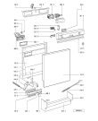 Схема №1 ADL 863 WH с изображением Переключатель для посудомоечной машины Whirlpool 481927638368