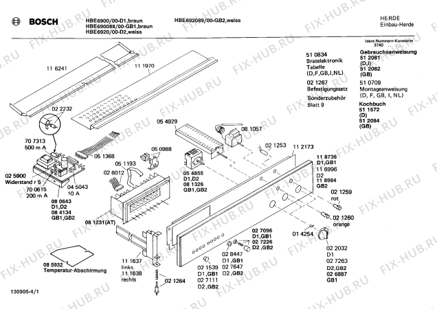 Схема №1 0750462009 HBE6920 с изображением Мотор вентилятора для плиты (духовки) Bosch 00084135