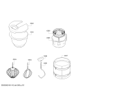 Схема №1 MUM58243 с изображением Конус для кухонного измельчителя Bosch 00653192