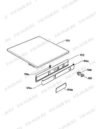 Взрыв-схема стиральной машины Zanussi Z100DR - Схема узла Command panel 037