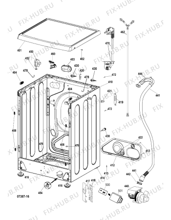 Взрыв-схема стиральной машины Ariston ARMXXD169EU (F049529) - Схема узла