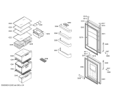 Схема №1 KGN39X70 с изображением Дверь морозильной камеры для холодильной камеры Bosch 00477238