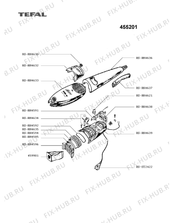 Схема №1 455101 с изображением Спецфильтр для мини-пылесоса Tefal RS-RH4595
