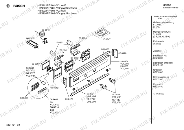 Схема №1 HBN222AFN с изображением Панель для духового шкафа Bosch 00286454