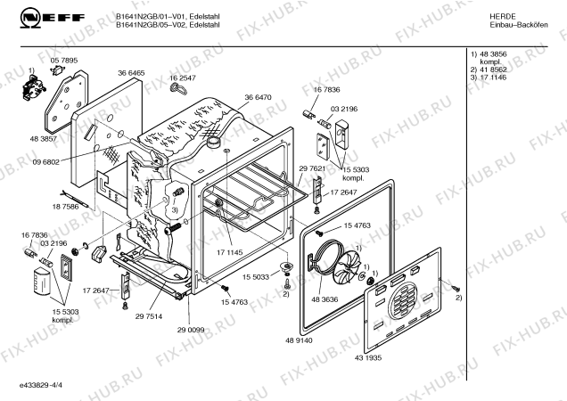 Схема №2 B1641N2GB с изображением Панель управления для плиты (духовки) Bosch 00437327